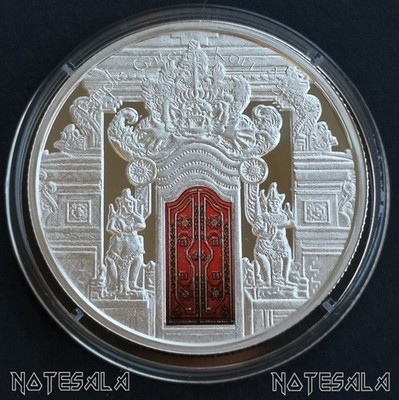 FIJI FIDJI 10$ DOLLARS 2012 Temple Gates Kori Agung SILVER Coin+COA only 999 pcs