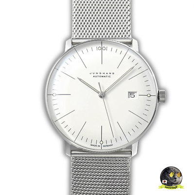 Pre-owned Junghans Max Bill Automatic 027/4002.46 Sapphire Glass 38mm Men's Watch