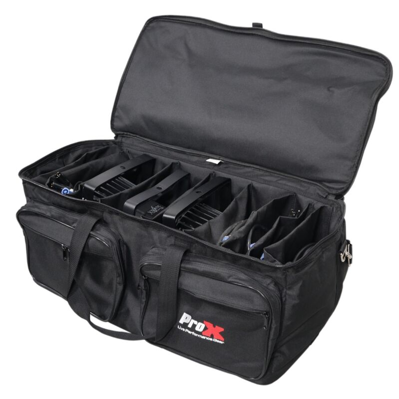 Prox Xb-cp46 Mano Utility Carry Bag Organizer With Dividers For Audio Dj Cables