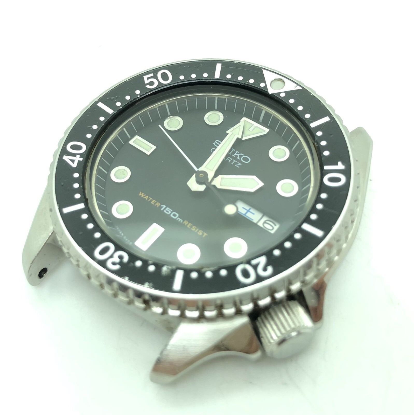 w2004] SEIKO 6458-6000 DIVER 150m Quartz New battery EX/VG
