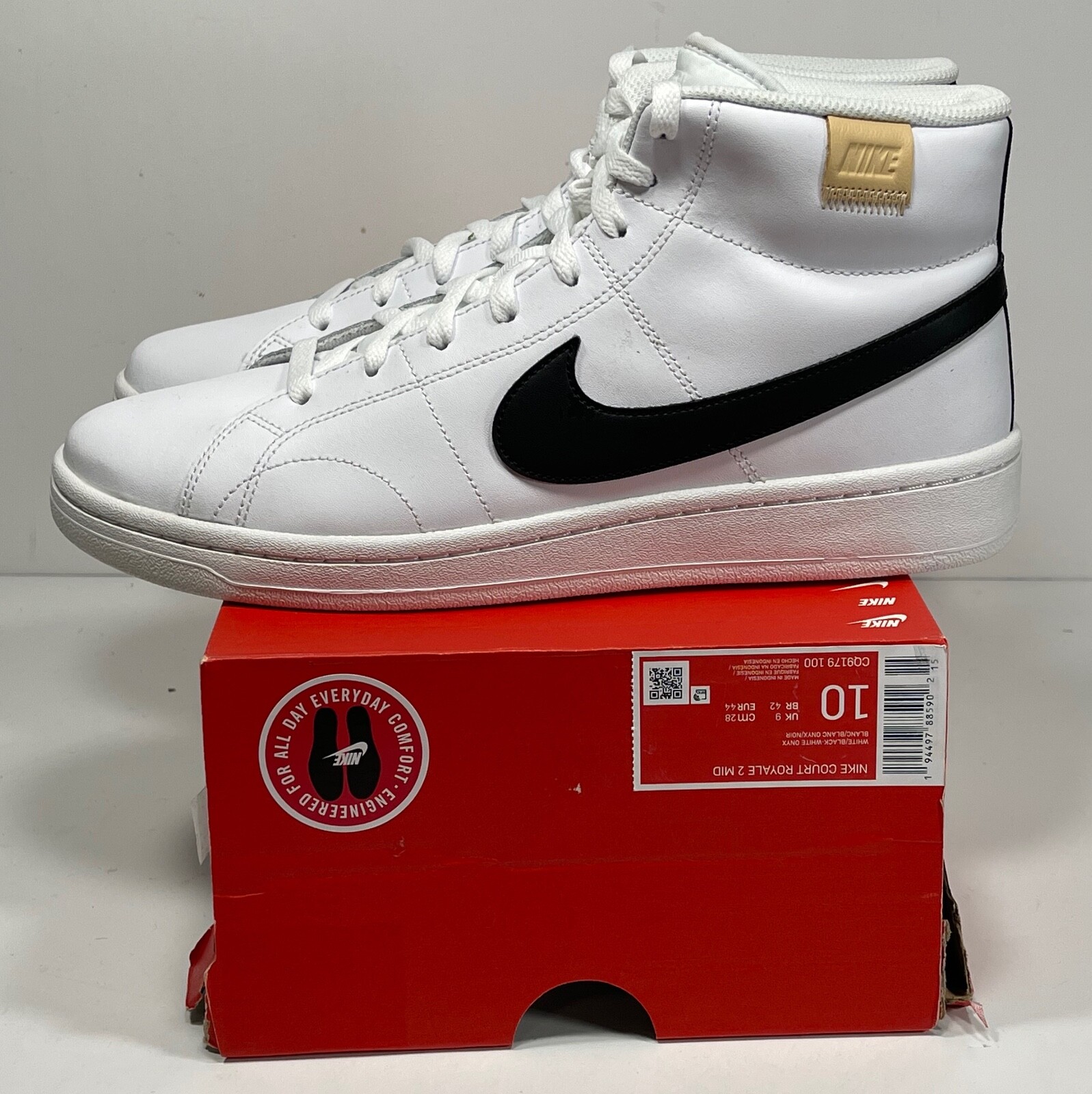 NIKE - クリナオ Nike Court Royale 2 Mid Trainers / White Onyx CQ9179-100