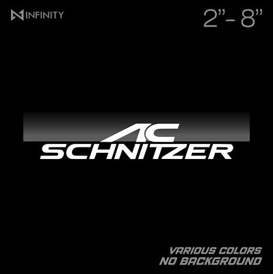 AC Schnitzer Logo Cut Vinyl Window Decal Sticker For BMW Mini Land Rover Jaguar