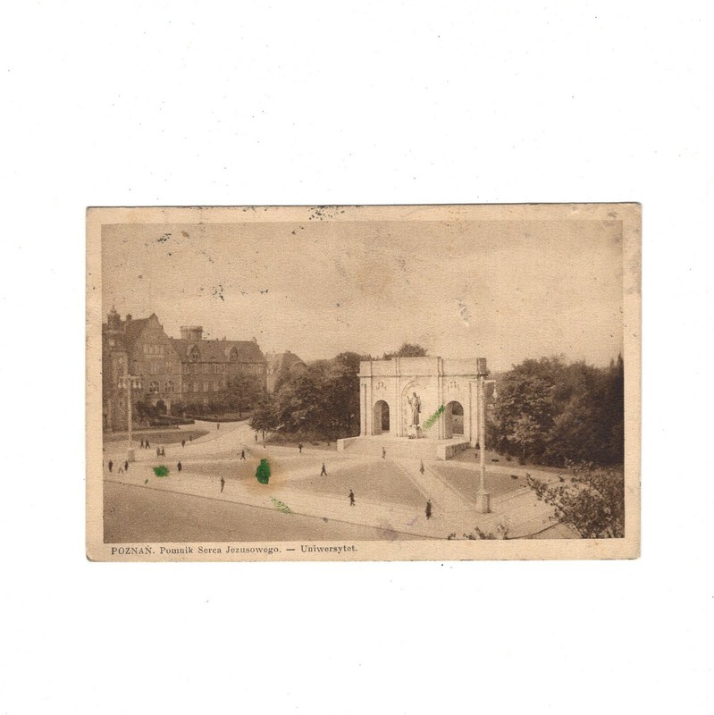 Ak Ansichtskarte Poznan / Pomnik Serca Jezusowego / Uniwersytet
