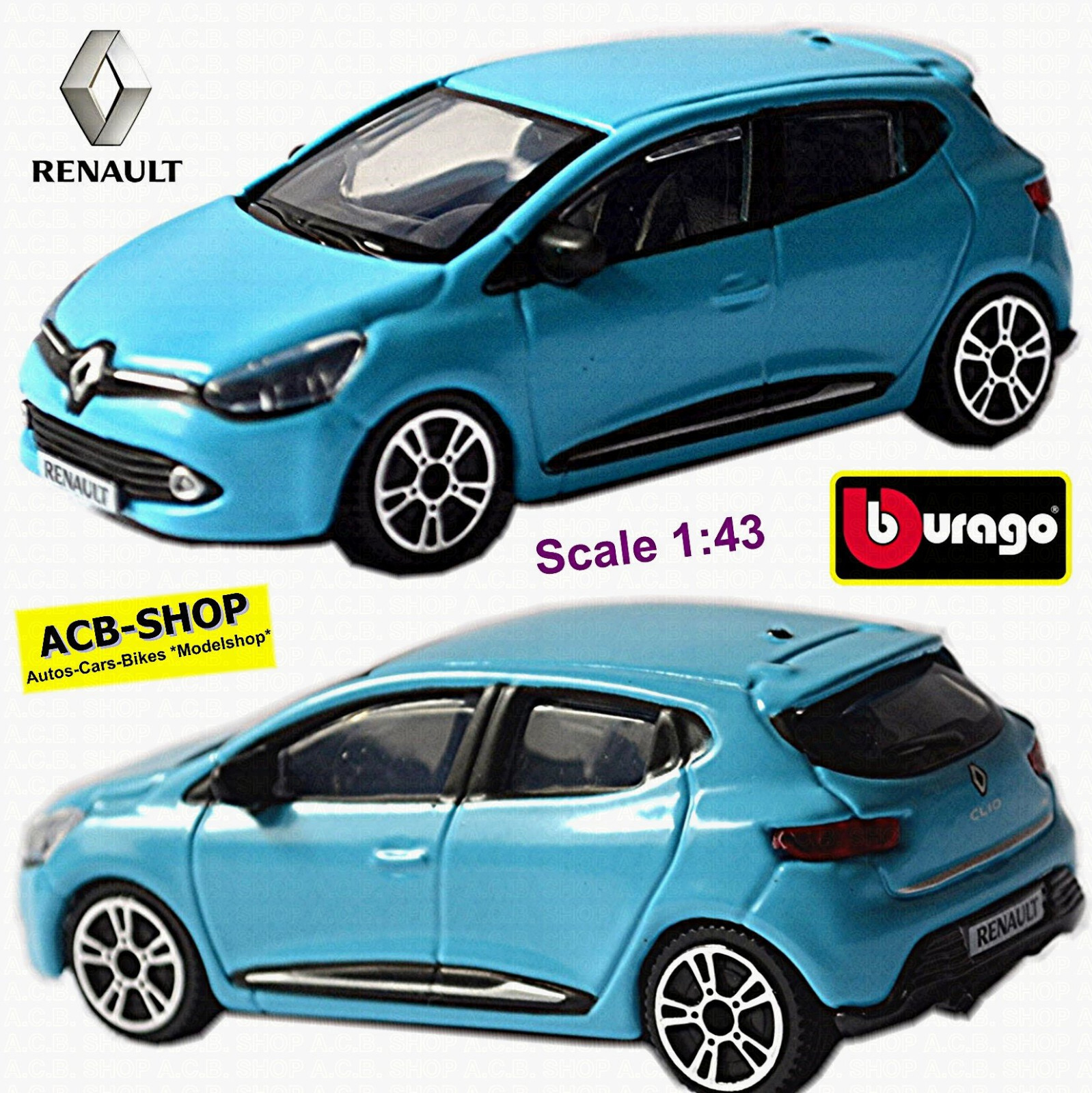 Renault Clio IV Typ X98 Kombilimousine hellblau light-blue
