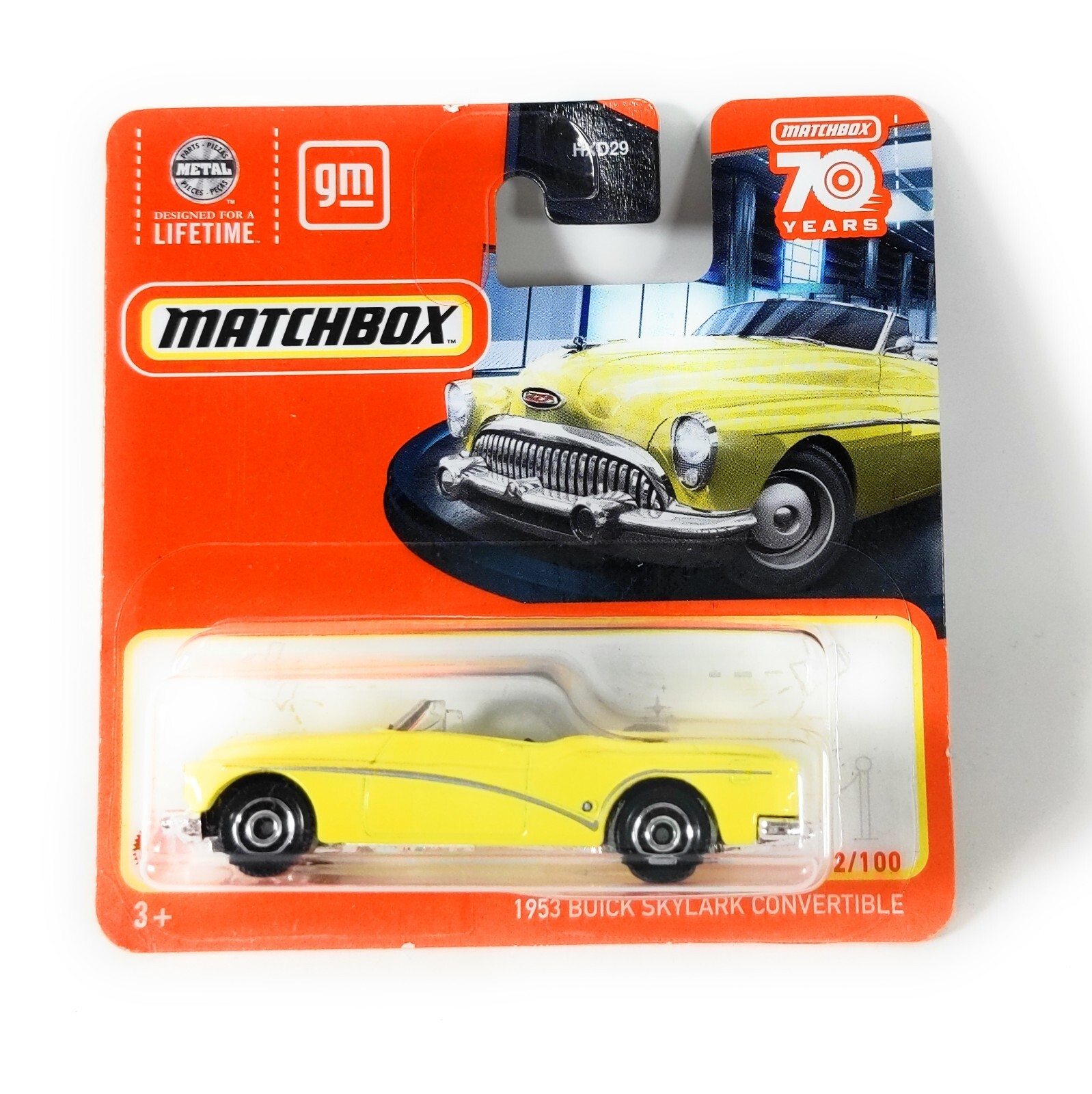 Matchbox 1953 Buick Skylark 32/100 Yellow 70 Years Short