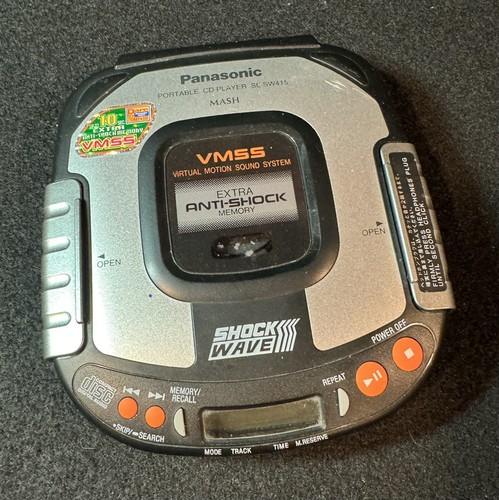 ポータブルプレーヤー Panasonic SHOCKWAVE SL-SW415 Panasonic SHOCK WAVE SL-SW415 Portable CD Player Tested