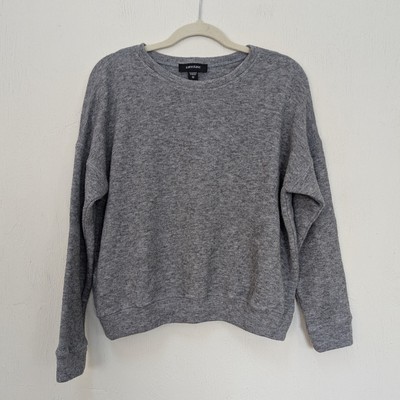 Karen Kane Grey Crew Neck Sweater Size Medium Soft! 