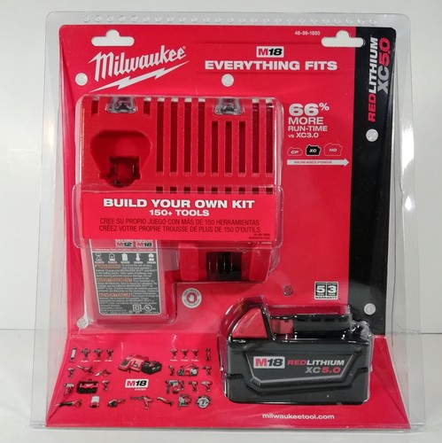 Milwaukee M18 18v 3/8 Cordless Impact Wrench - xc 5.0 Battery - Charger 2658-20