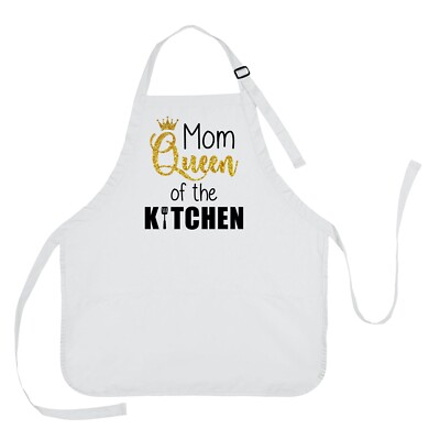 Mom Queen of the Kitchen Apron, Queen of the Kitchen Gift, Mother's Day Apron