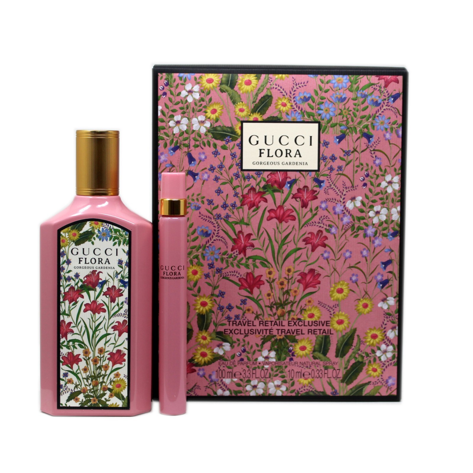GUCCI FLORA GORGEOUS GARDENIA 2 PIECE TRAVEL EXCLUSIVE EAU