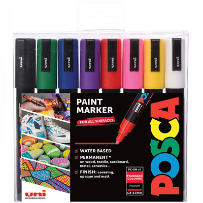 Posca PC-5M Medium Metallic Blue Paint Marker