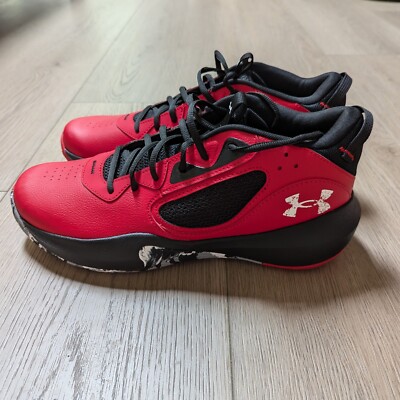 Men 11.5 / Wom 13 - Under Armour Lockdown 6 Red Black Basketball Shoes