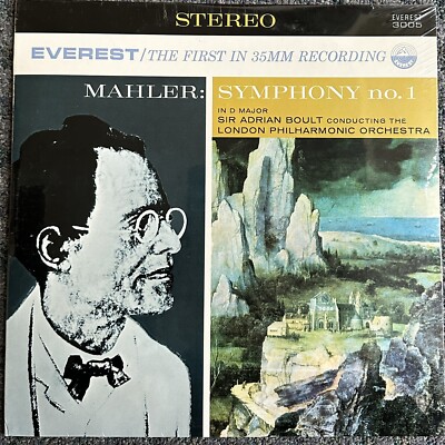 MAHLER SYMPHONY NO. 1 - Sir Adrian Boult London - LP - Everest SDBR 3005  SEALED