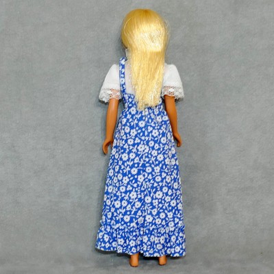 SKIPPER 1970s Doll MALIBU in BEST BUY GRANNY DRESS Floral Blue White '76 Only