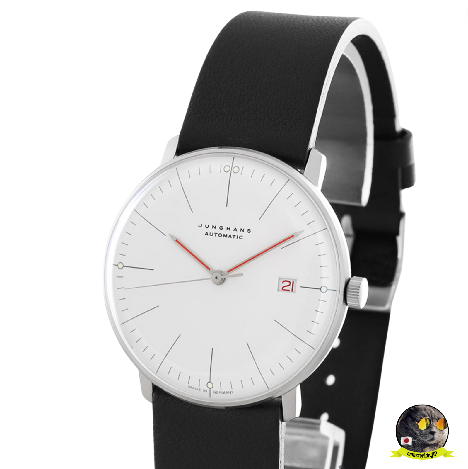 Pre-owned Junghans Bauhaus Max Bill Automatic 027/4009.02 Men's Watch Sapphire Glass