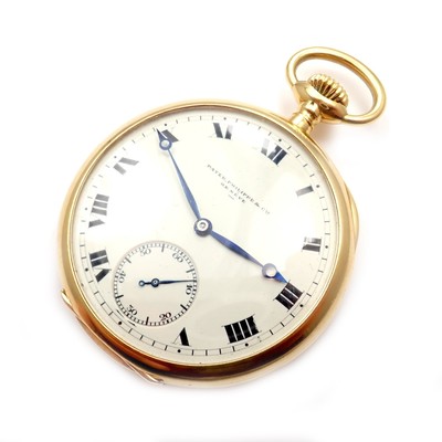 Rare! Patek Philippe 18k Yellow Gold Triple Signed 20s Pocket Watch c. 1915