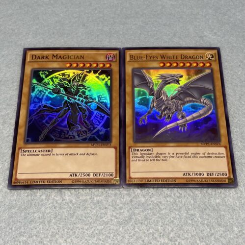Yugioh Blue Eyes White Dragon + Dark Magician Ultra Rare Yugioh Blue Eyes White Dragon + Dark Magician Ultra Rare