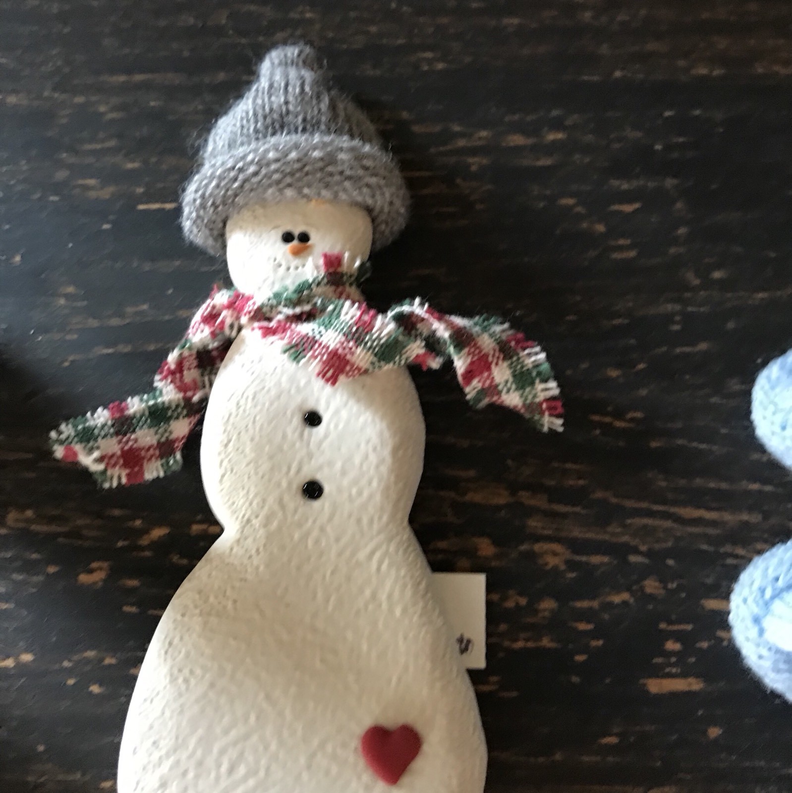 Six Tiny 1” Handmade Blue Knit Hats