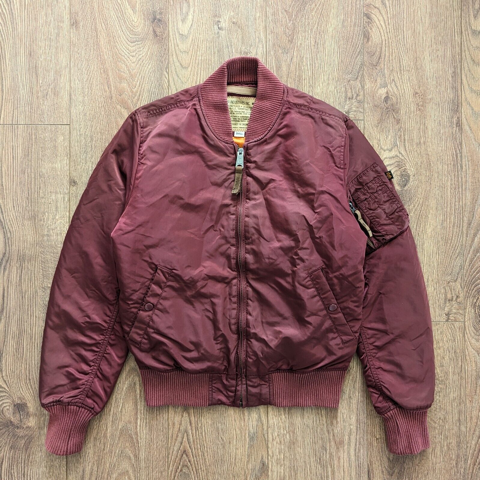 Alpha Industries MA-1 Burgundy Men's Bomber Jacket Casual Alpha Industries MA-1 Burgundy Men's Bomber Jacket Casual