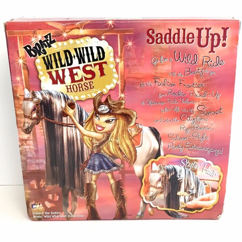 BRATZ WILD WILD WEST GRAY APPALOOSA HORSE SADDLE/ACCESSORIES *DAMAGED BOX*