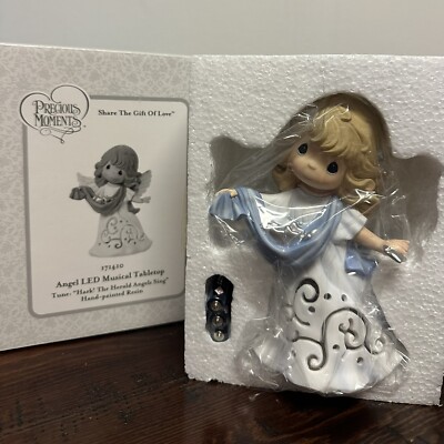 Precious Moments LED Hark! The Herald Angels Sing Figure NEW IN BOX 171410