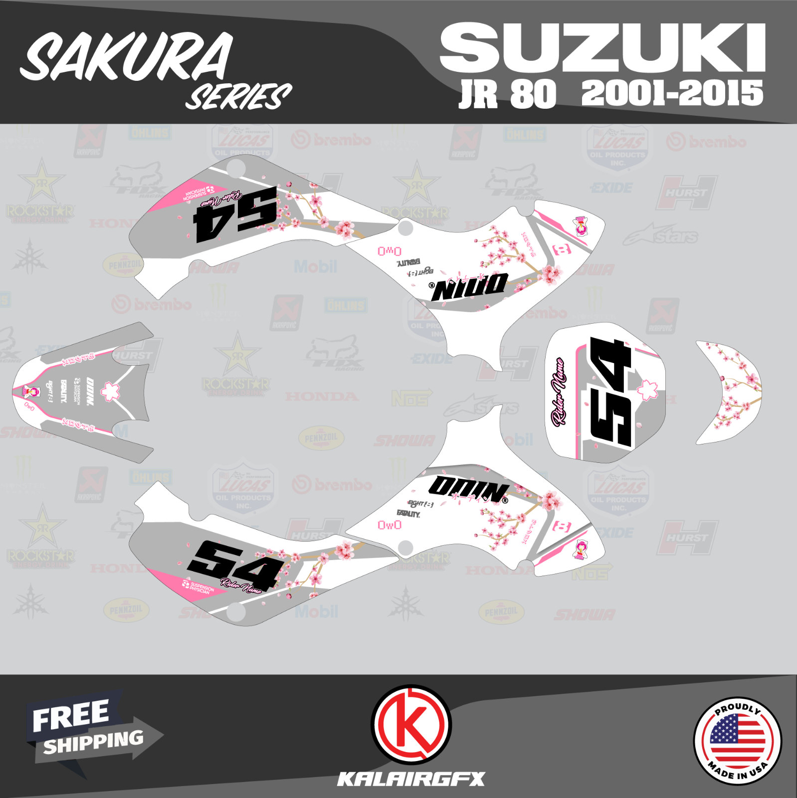 Graphics Kit for SUZUKI JR80 (2001-2015) JR 80 Sakura Series