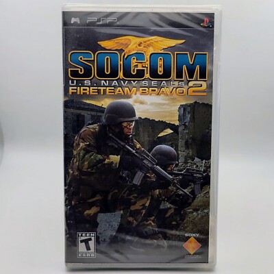 SOCOM: U.S. Navy SEALs - Fireteam Bravo 2 PSP NEW SEALED PROMO UPC HOLEPUNCHED