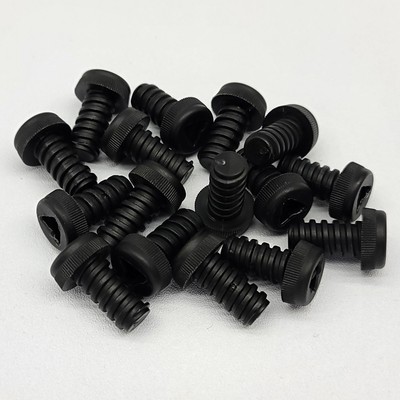   Meccano Junior Advanced Toolbox Maker System Parts - (16) Black Plastic Bolts