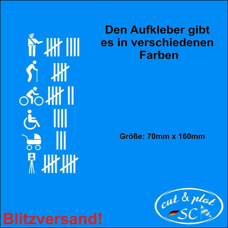 AbschuÃListe Senkrecht, Strichliste, Autoaufkleber Shocker, Tuning, 7x16cm Sc034