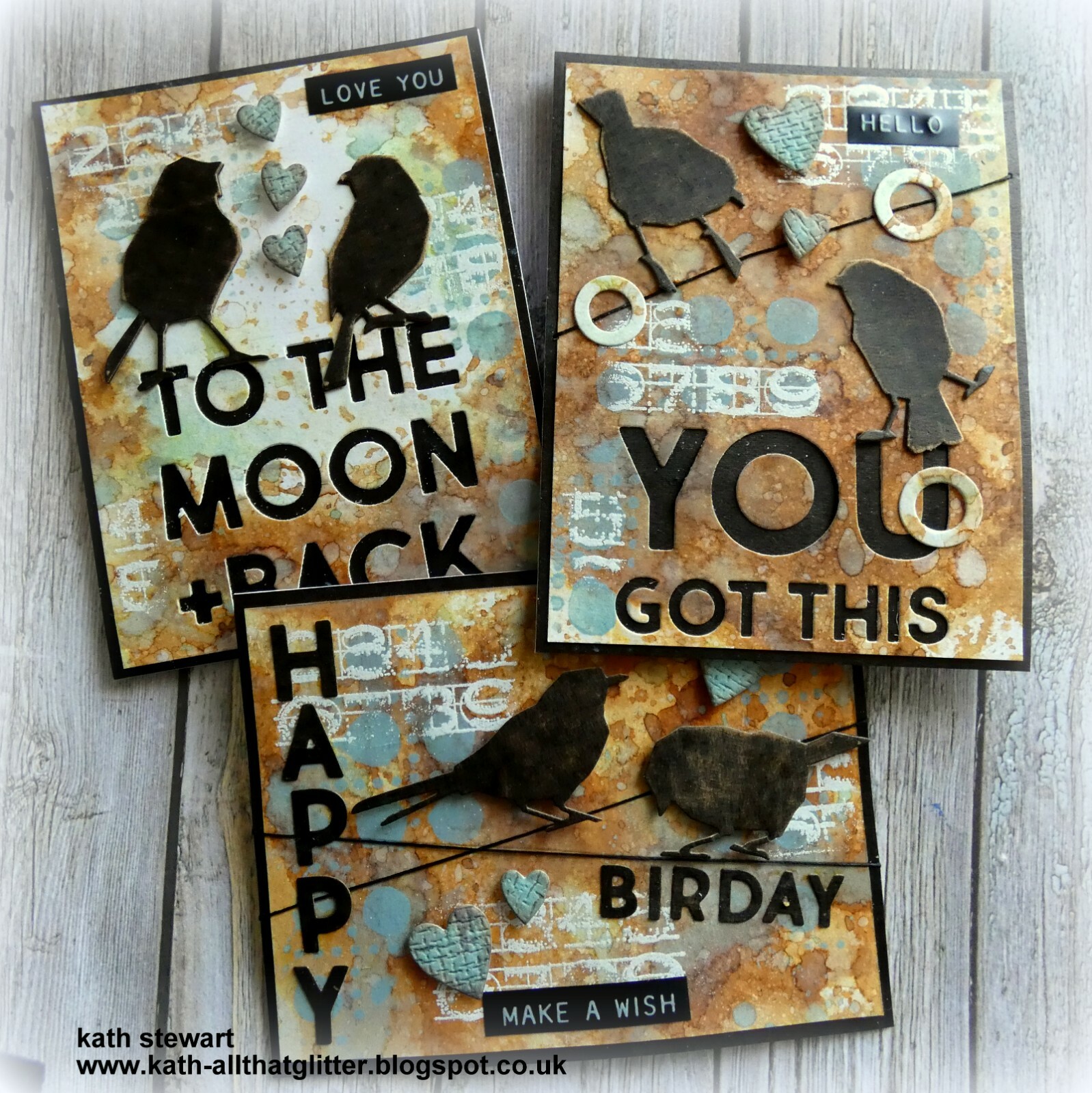 Sizzix Thinlits Silhouette Birds 9pc #665861 Retail $20.99 designer Tim Holtz