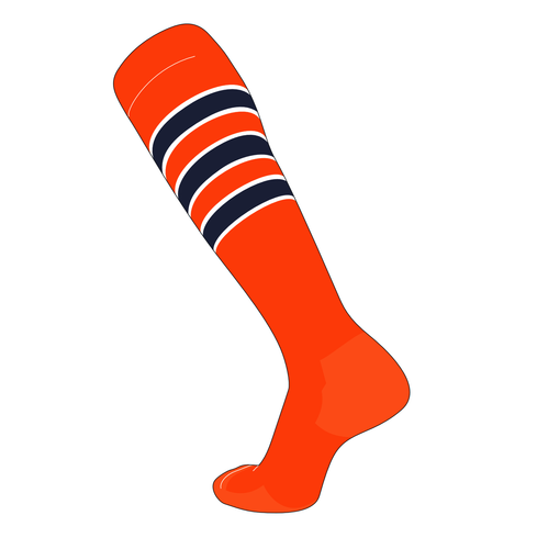 orange nike baseball socks