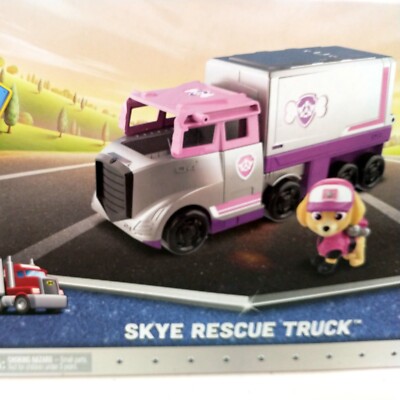 Paw Patrol Big Truck Pups Skye Transforming Rescue Truck and Action Figure NEW