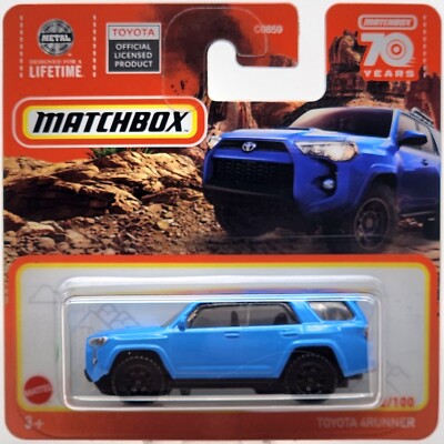 MATCHBOX 2022 CAR COLLECTION ''MAINLINE'' SHORT CARD BLUE TOYOTA 4RUNNER!!