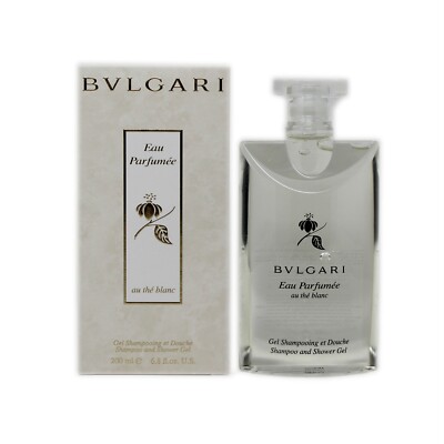 BVLGARI EAU PARFUMÈE AU THE BLANC SHAMPOO AND SHOWER GEL 200 ML/6.8 FL.OZ. NIB