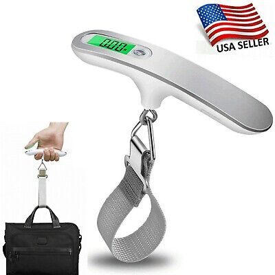 LUGGAGE SCALE Portable Travel LCD Digital Hanging Electronic Weight 110lb / 50kg
