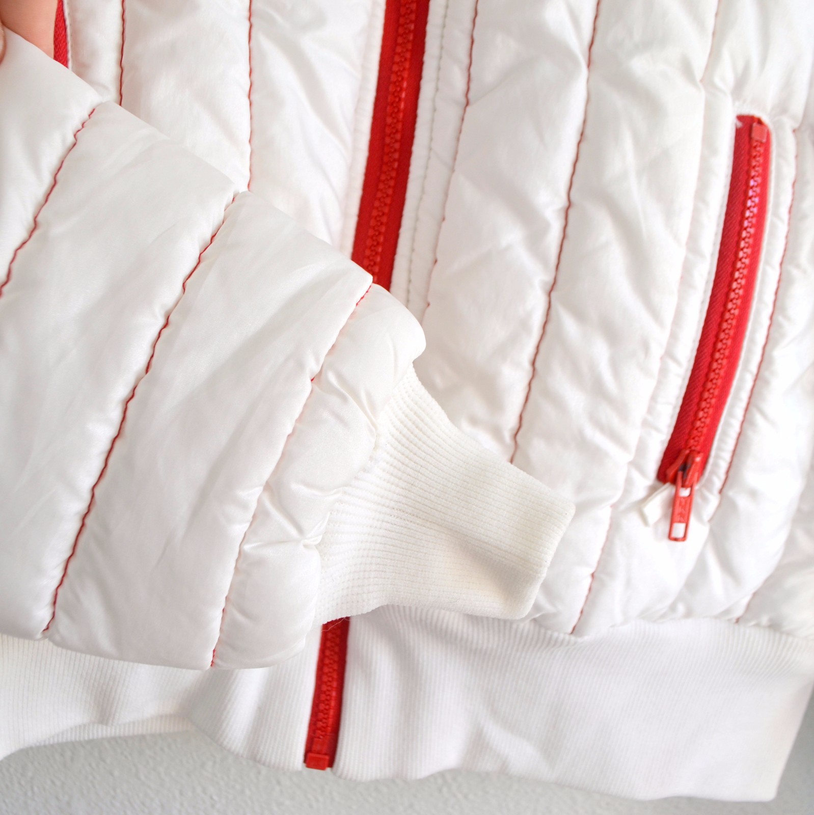 Black Bear Seattle Kids Sz Large Vintage Puffer Coat Red White