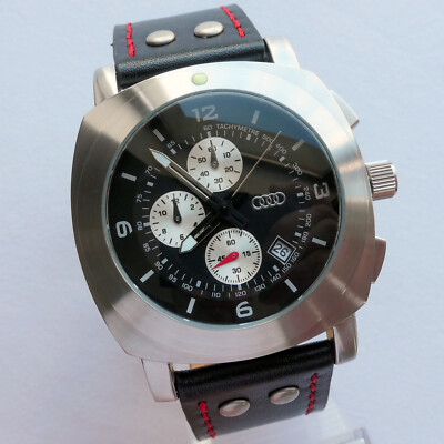 Audi Experience Classic Racing Line Car Accessory Sport Design Chronograph Watch