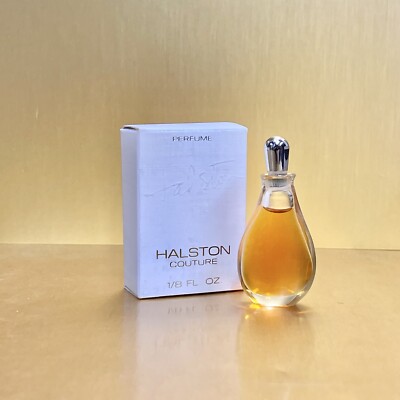 HALSTON COUTURE Women PURE PERFUME  1/8oz Splash Travel MINI Sample (C54
