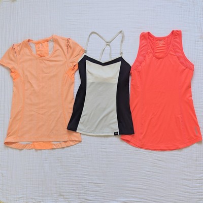 Reebok New Balance Tank Top Shirt Lot Gym Workout Training Running Hot Pink XS
