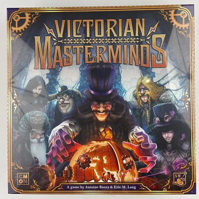 Victorian Masterminds Board Game from CMON New & Sealed DING/DENT 
