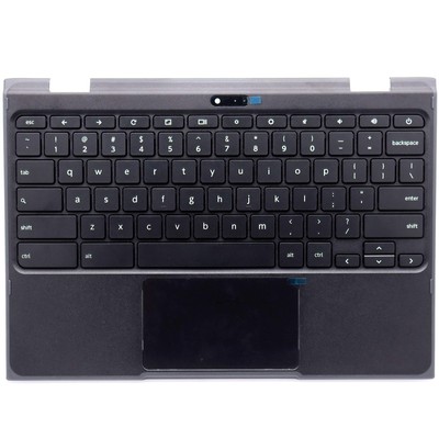 Deal4GO Black Upper Case Cover Palmrest Keyboard & Touchpad Assembly Replacement
