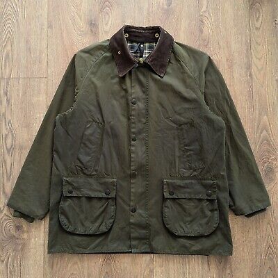 Barbour A100 Bedale Wax Classic Jacket Green Made In England eBay