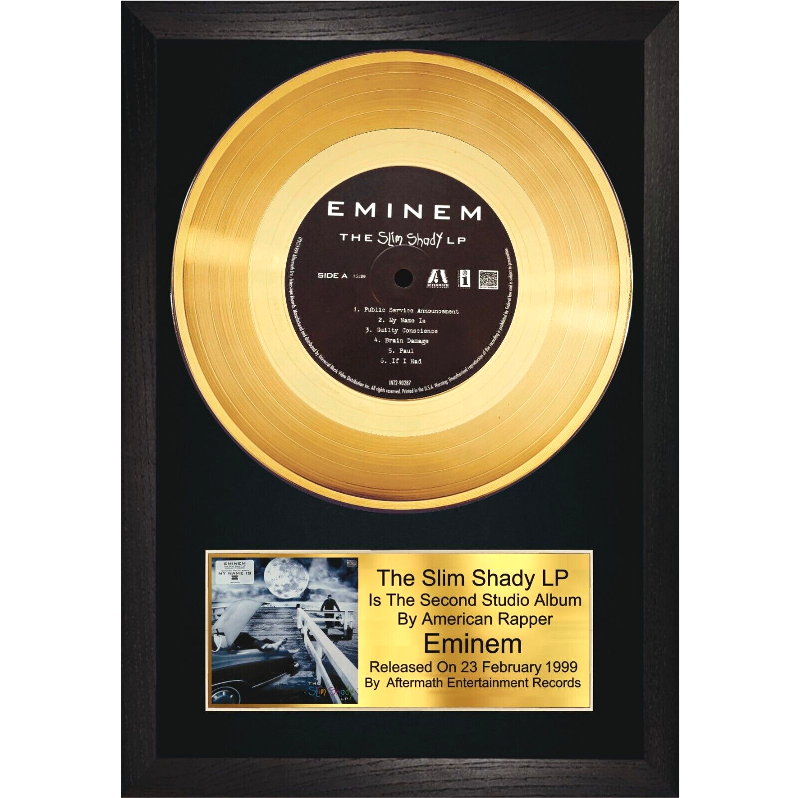 Eminem / The Slim Shady LP / The Second Studio 专辑/ 金色/ 7
