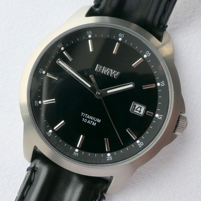 BMW Classic Sport Motorsport Racing Car Accessory Titanium Made in Germany Watch