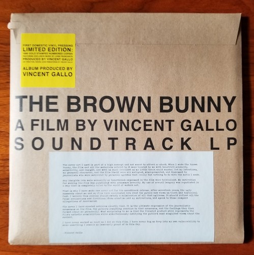 THE BROWN BUNNY Film Soundtrack Vinyl VINCENT GALLO John