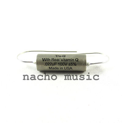 Tru-Q  .022uF ''Vitamin Q'' Paper-in-Oil PIO Guitar Tone Capacitor -Made in USA