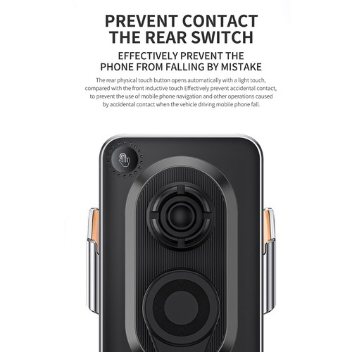 30W Fast Wireless Car Charger Automatic Clamping Mount Air Vent Phone Holder