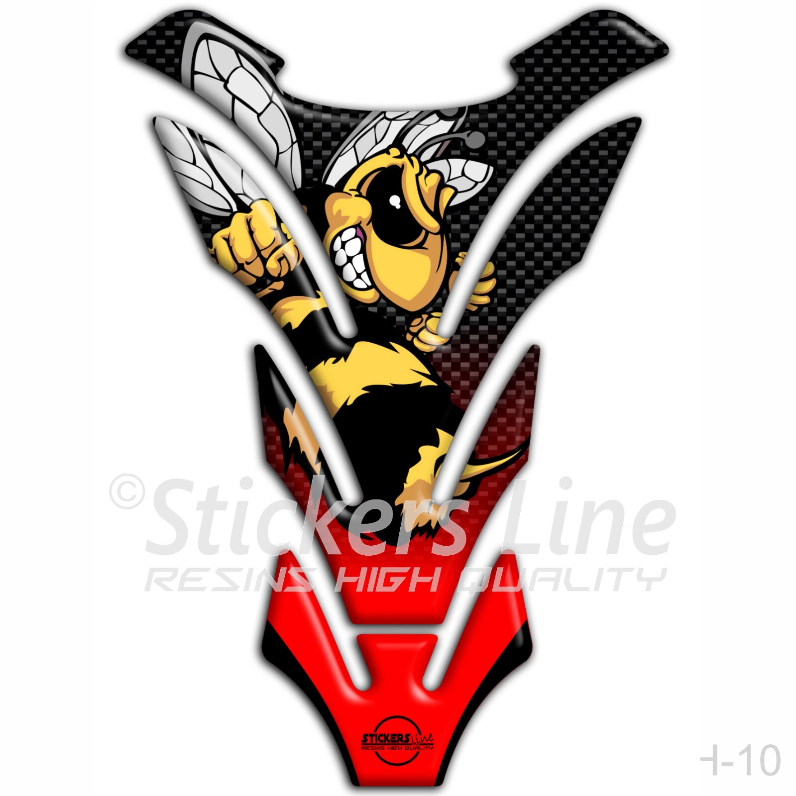 Resin Tank Pad HONDA HORNET Adhesive 3D Tank Model for