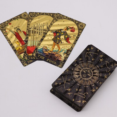 🔮 Gold Foil Tarot Cards – Let the Magic Begin ✨ | Luxury Gift Box | Divination