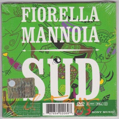 DVD PROMO SIGILLATO Fiorella Mannoia ‎– SUD  Sony Music ‎– 88765402069 ---2012--